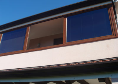 Trieste veranda scorrevole alluminio per abitazione privata