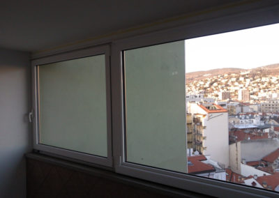 veranda scorrevole alluminio taglio termico per abitazione privata Trieste