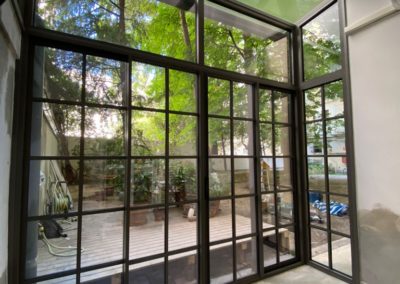 Uno splendido giardino d'inverno in alluminio